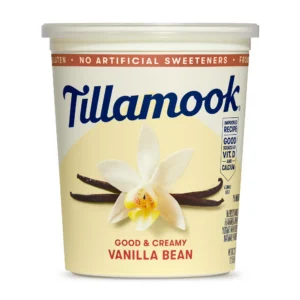 Tillamook Vanilla Bean Low Fat Yogurt Blended 32 oz Tub